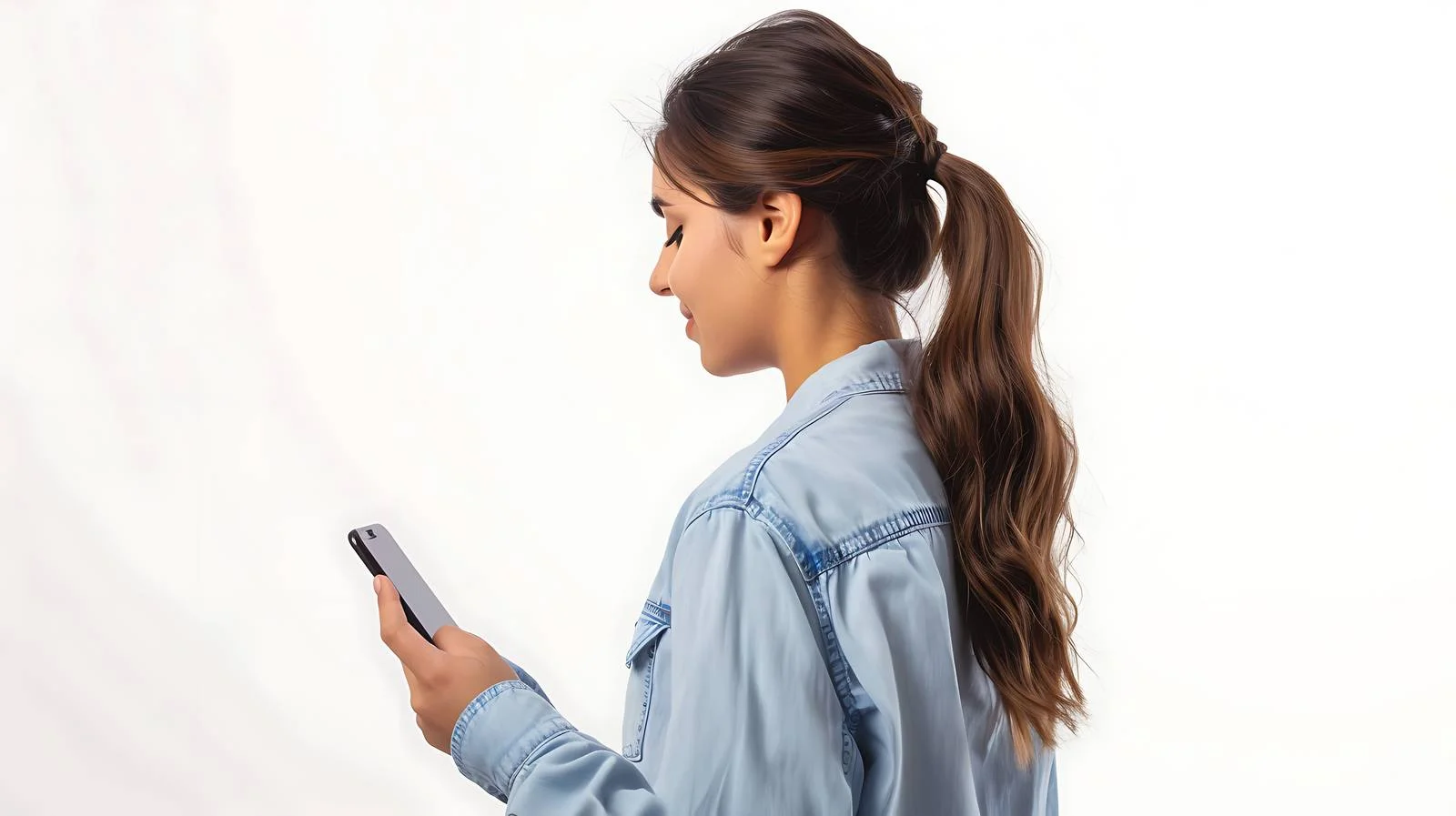 Observing an Adult Female Working Intently — free download from Dotvec