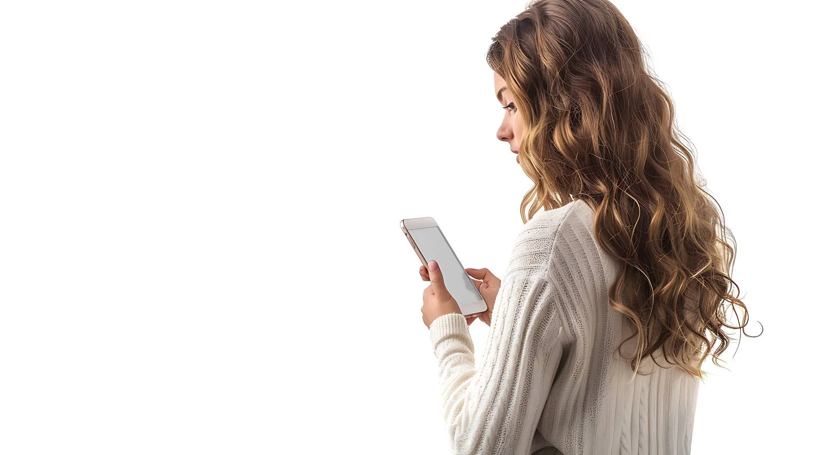 Observing Adult Female Working on Project — free download from Dotvec