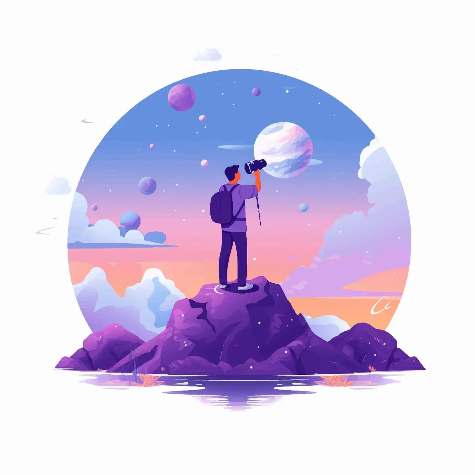 Curiosity Driven Vision Discovery Concept — free download from Dotvec