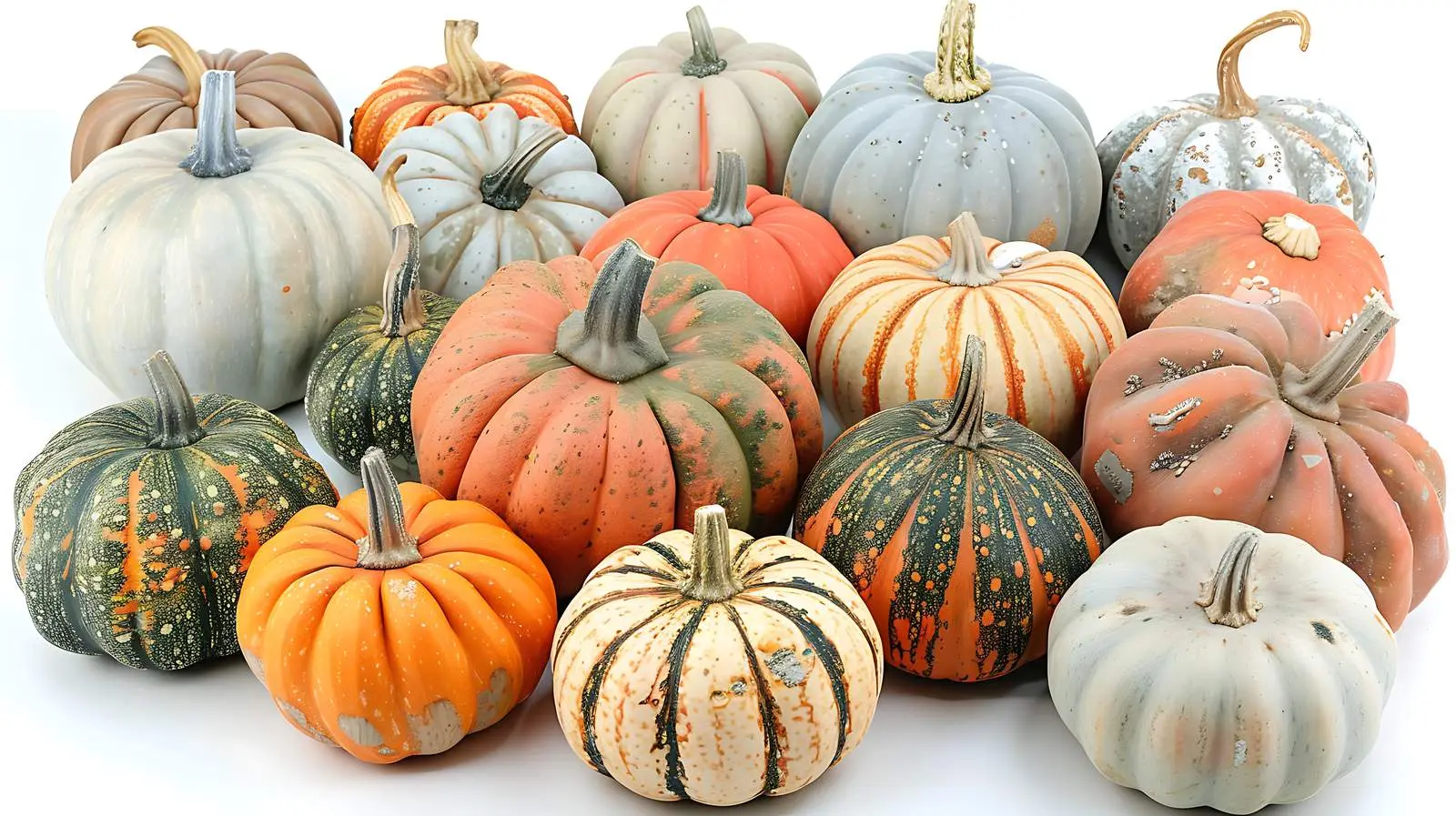 Colorful Decorative Pumpkins for Autumn Decor — free download from Dotvec