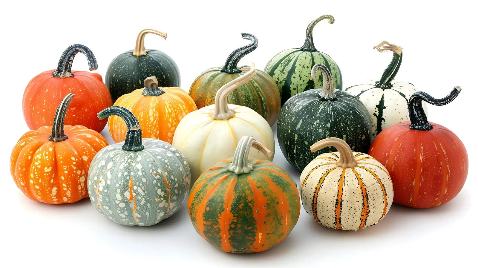 Colorful Decorative Pumpkins for Autumn Decor – free thankfulness image from Dotvec