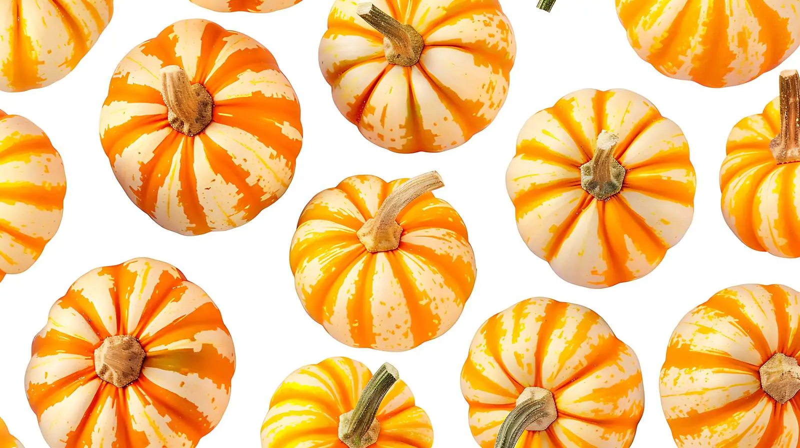 Colorful Striped Orange Pumpkins in Autumn — free download from Dotvec