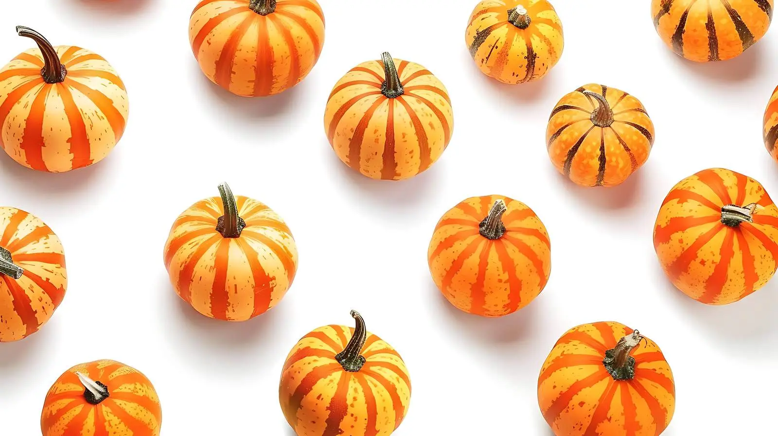 Colorful Striped Orange Pumpkins in Autumn – free ecosystem image from Dotvec