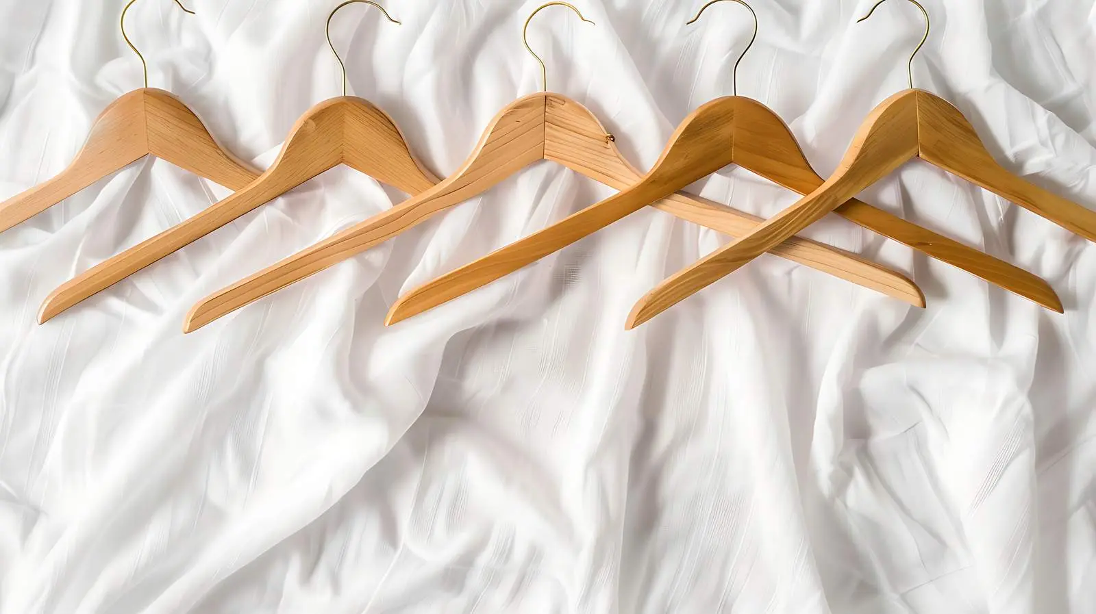 Minimalist Fashion Hangers on White Linen Cloth — free download from Dotvec
