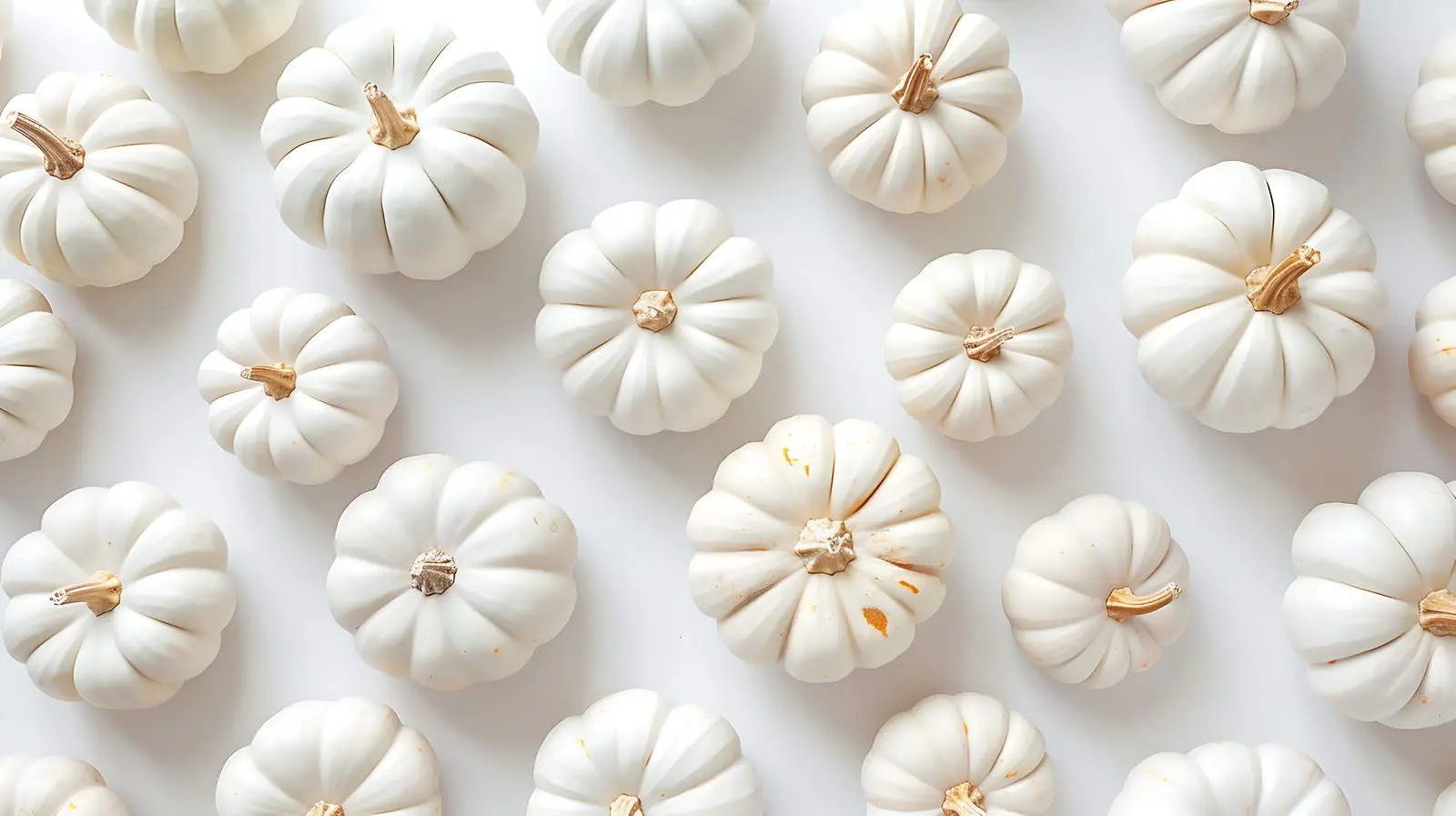 White Pumpkins Autumn Pattern Design – free fall season image from Dotvec