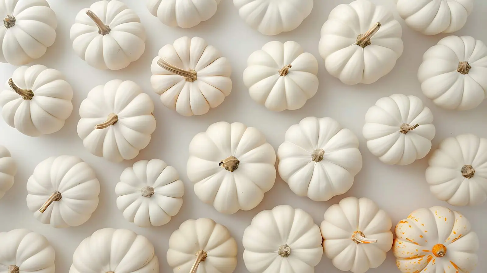 White Pumpkins Autumn Seasonal Pattern — free download from Dotvec