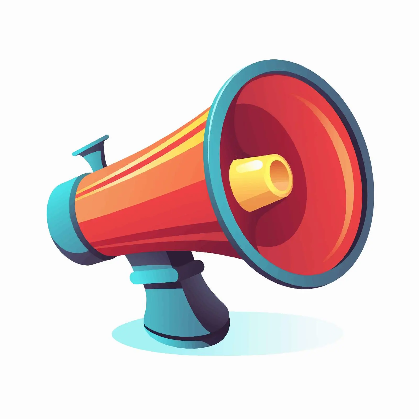 Megaphone Icon in Circle Vector Design – free broadcast image from Dotvec