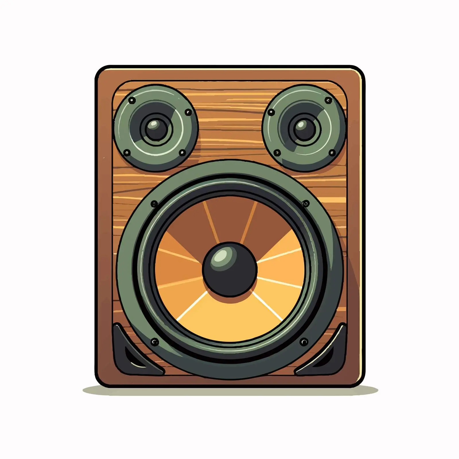 Loudspeaker Line Vector Illustration on White Background — free download from Dotvec
