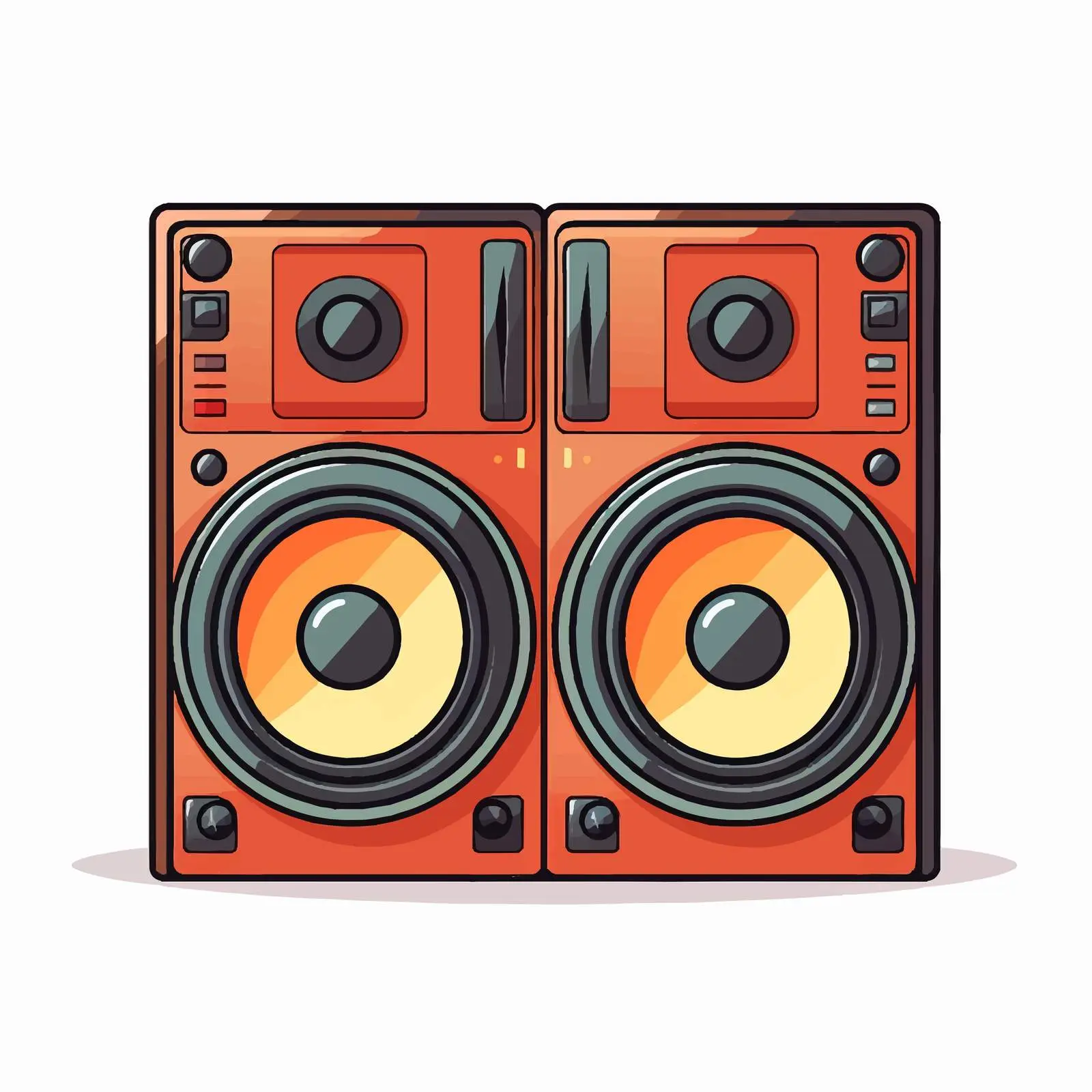 Vector Loudspeaker Illustration on White Background — free download from Dotvec