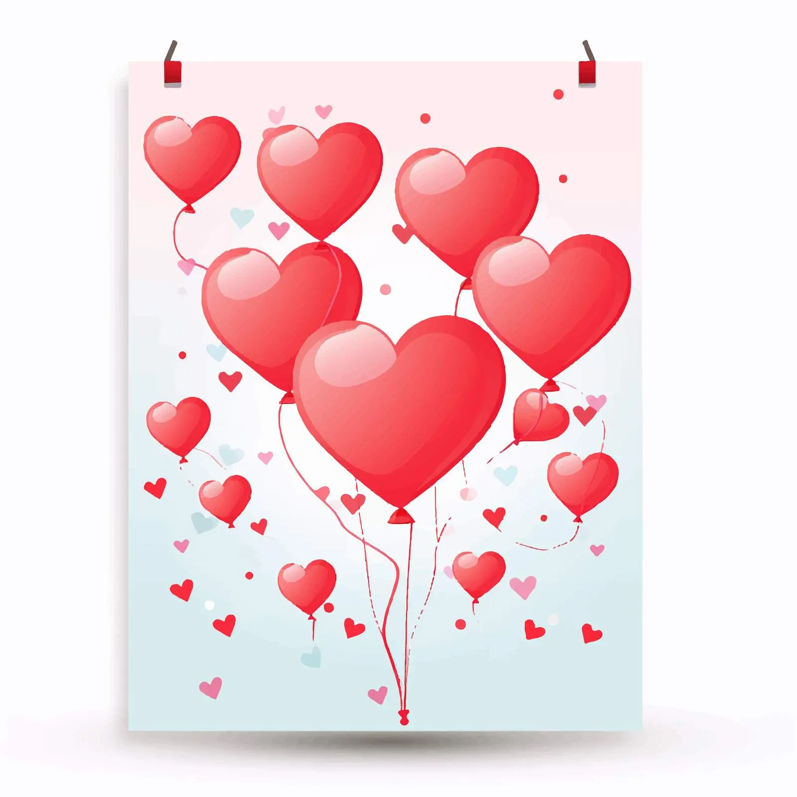 Cartoon Love Card Vector Illustration — free download from Dotvec