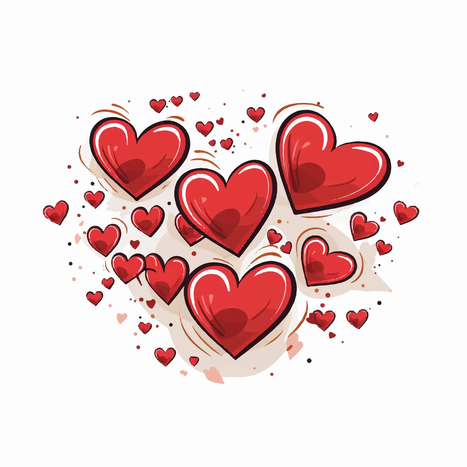 Valentine's Day Heart Card Vector Design — free download from Dotvec