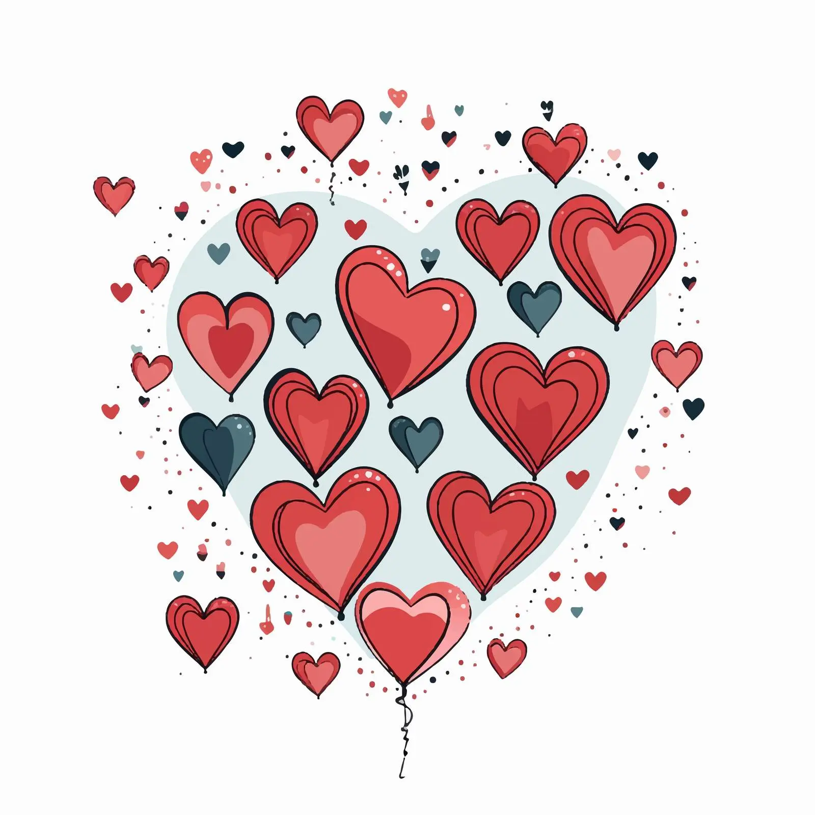 Valentine's Day Love Card Vector Design — free download from Dotvec