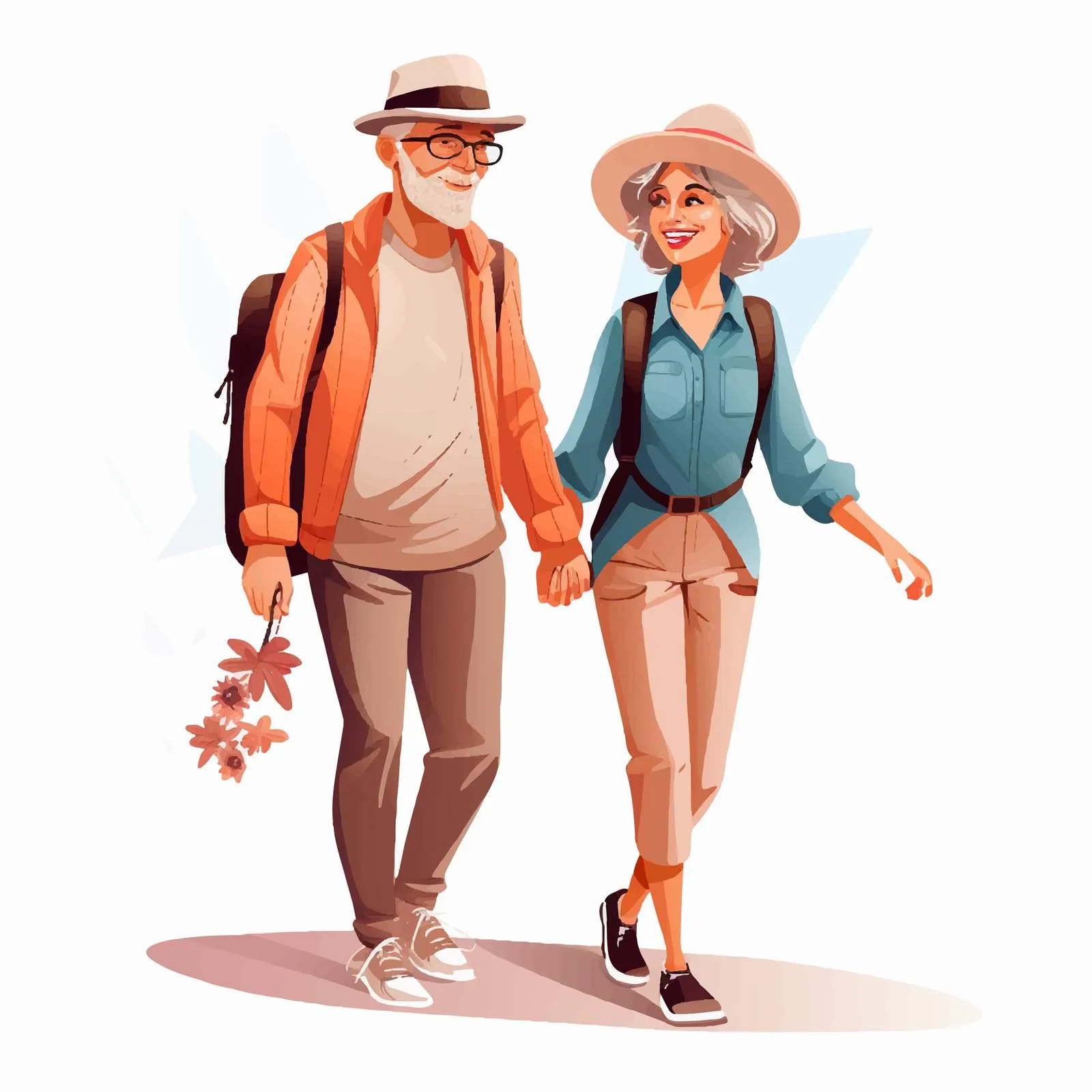 Couple Holding Hands Walking Together — free download from Dotvec