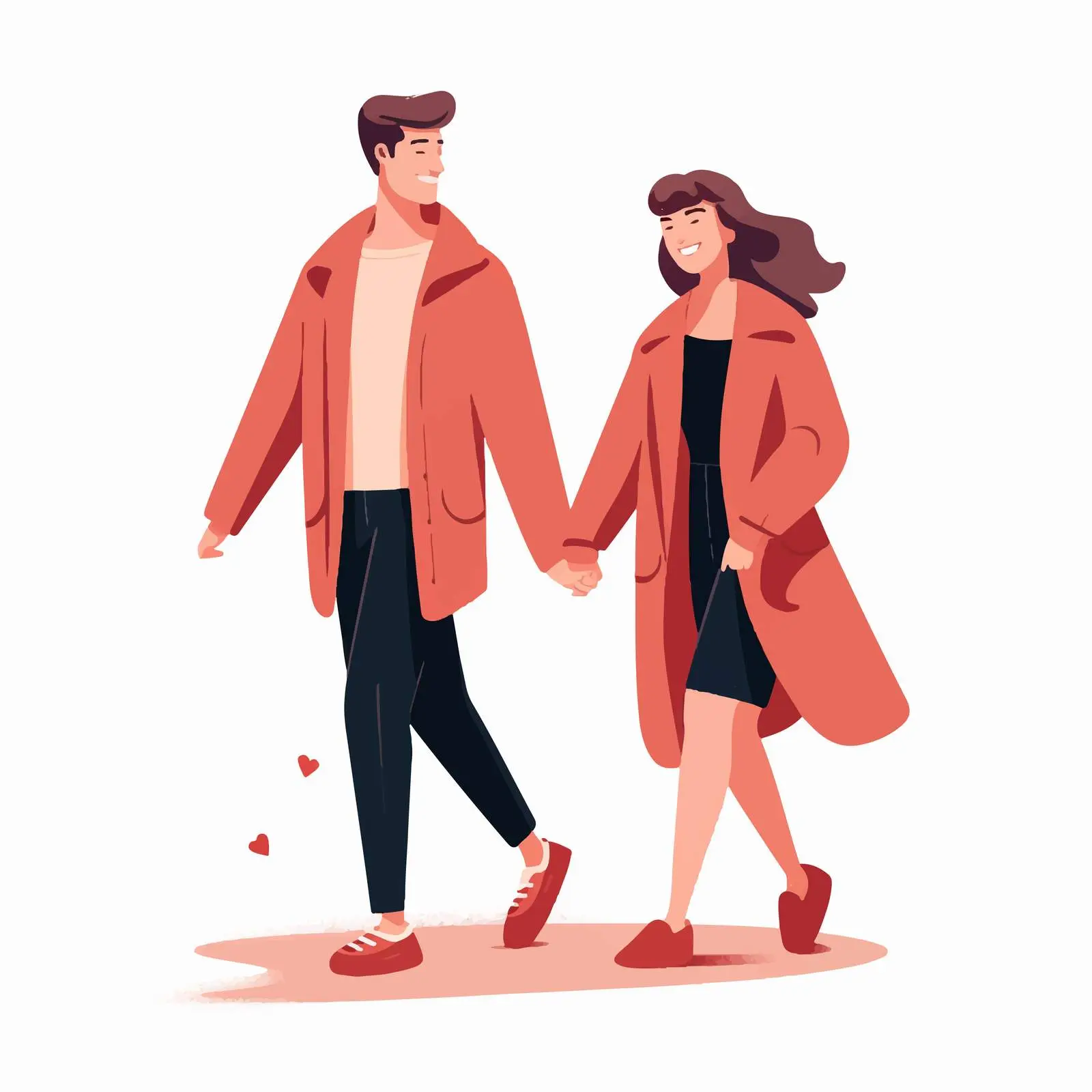 Romantic Couple Illustration for Valentine's Day — free download from Dotvec