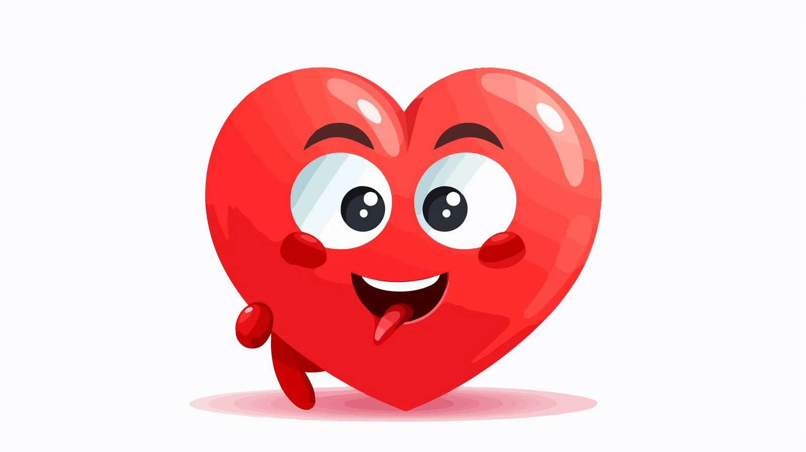 Heart Cartoon Character Stock Vector — free download from Dotvec