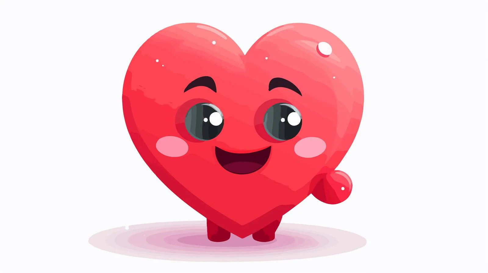 Heart Cartoon Character Vector Illustration — free download from Dotvec