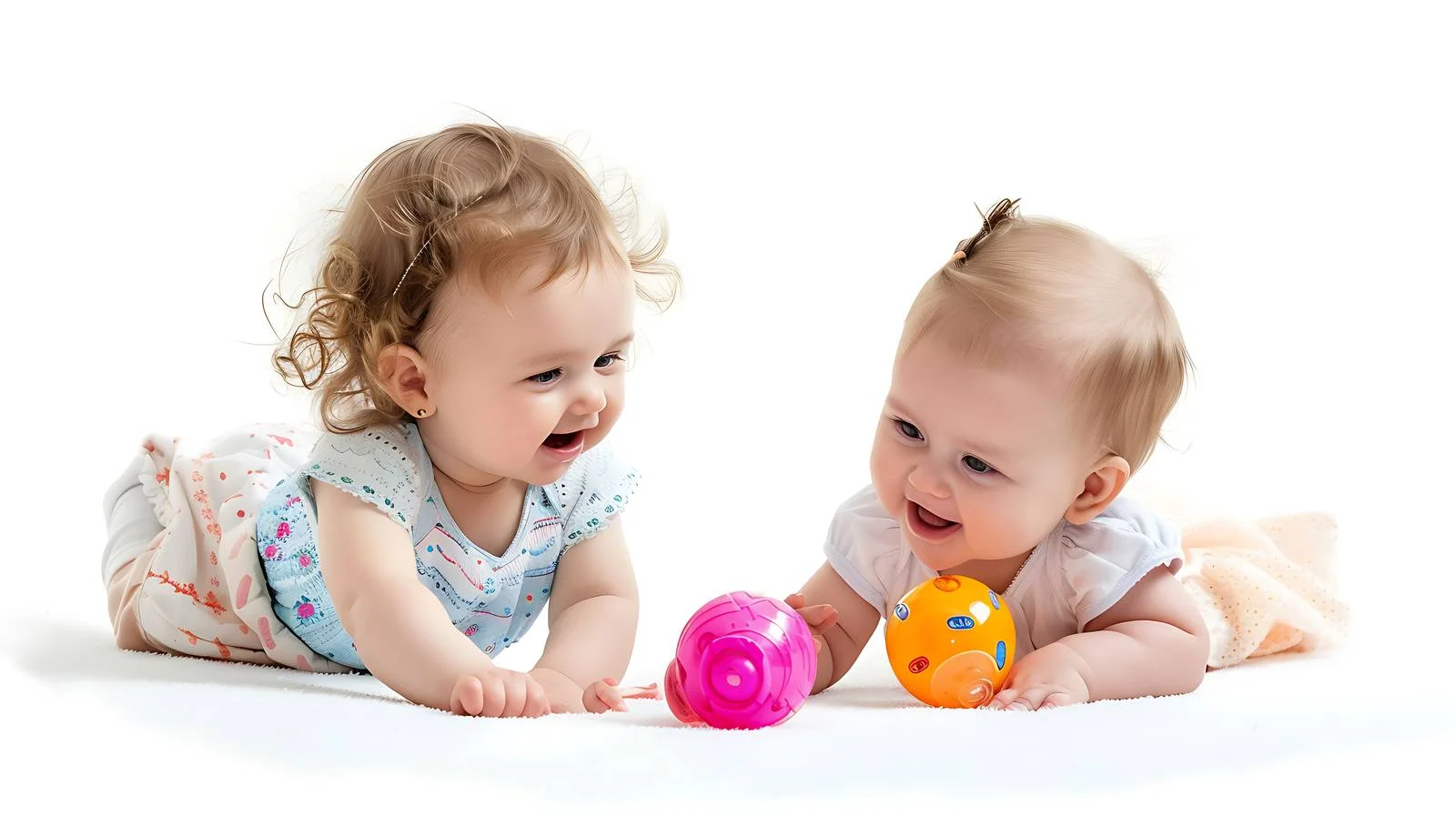 Adorable Baby Girls Playing — free download from Dotvec