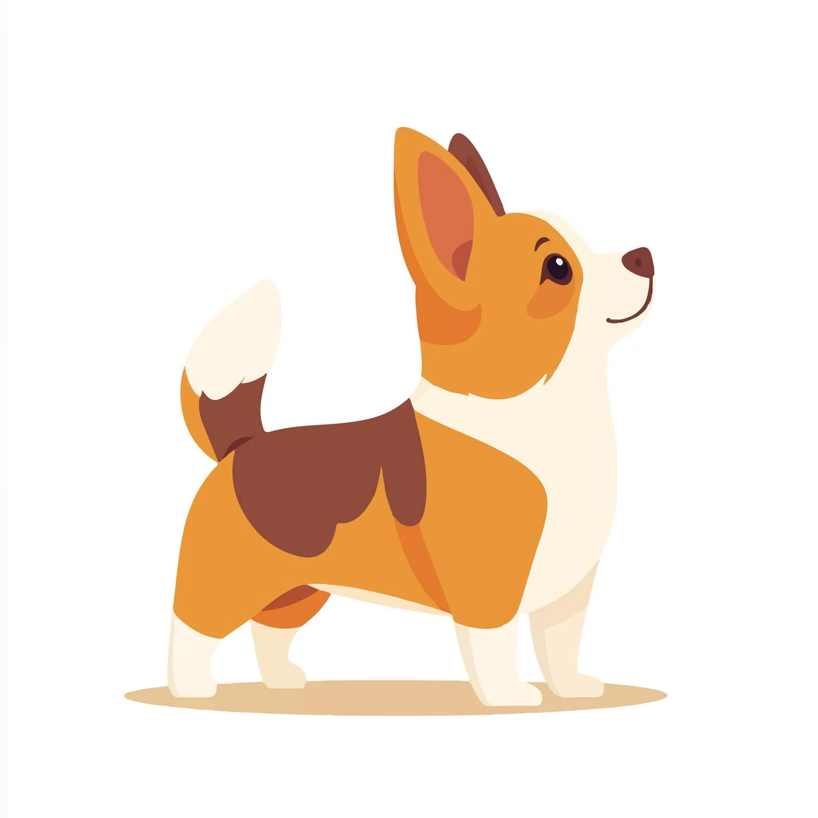 Adorable Pembroke Welsh Corgi Puppy Vector – free dog lover art image from Dotvec