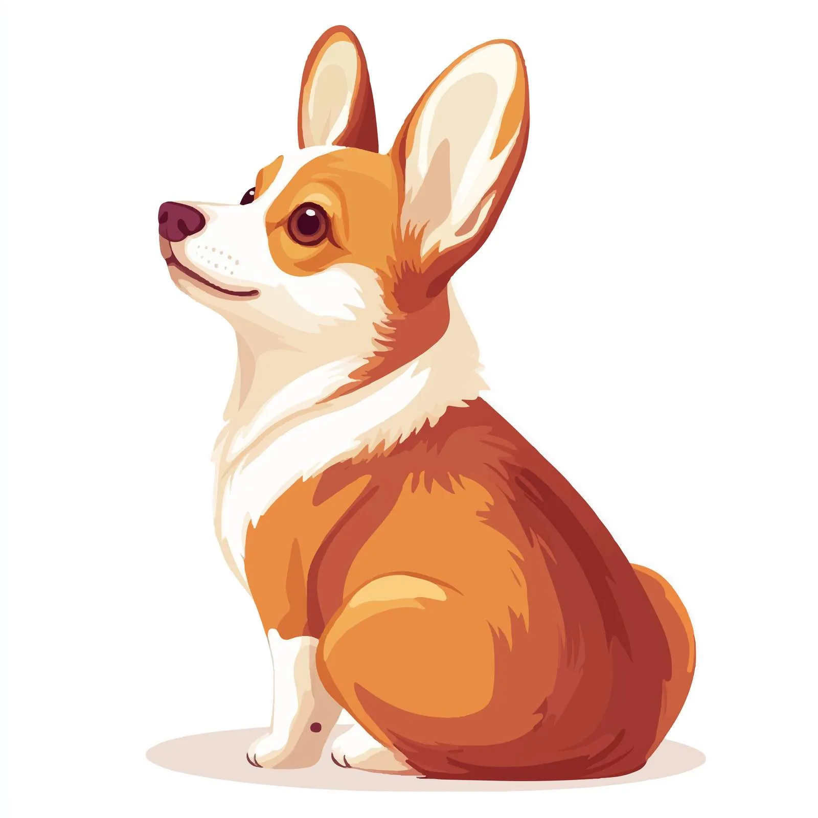 Adorable Pembroke Welsh Corgi Vector Image — free download from Dotvec