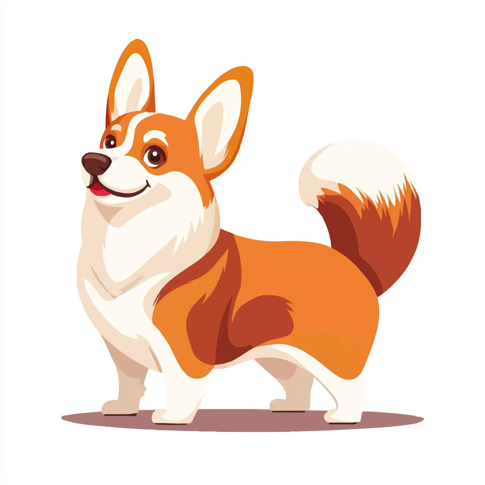Adorable Pembroke Welsh Corgi Puppy Illustration — free download from Dotvec