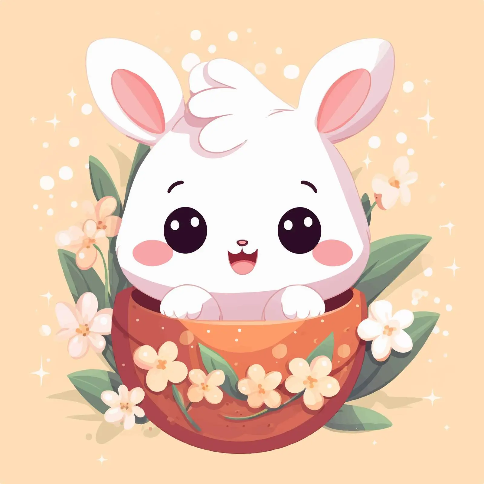 Happy Easter Handwritten Postcard Template — free download from Dotvec