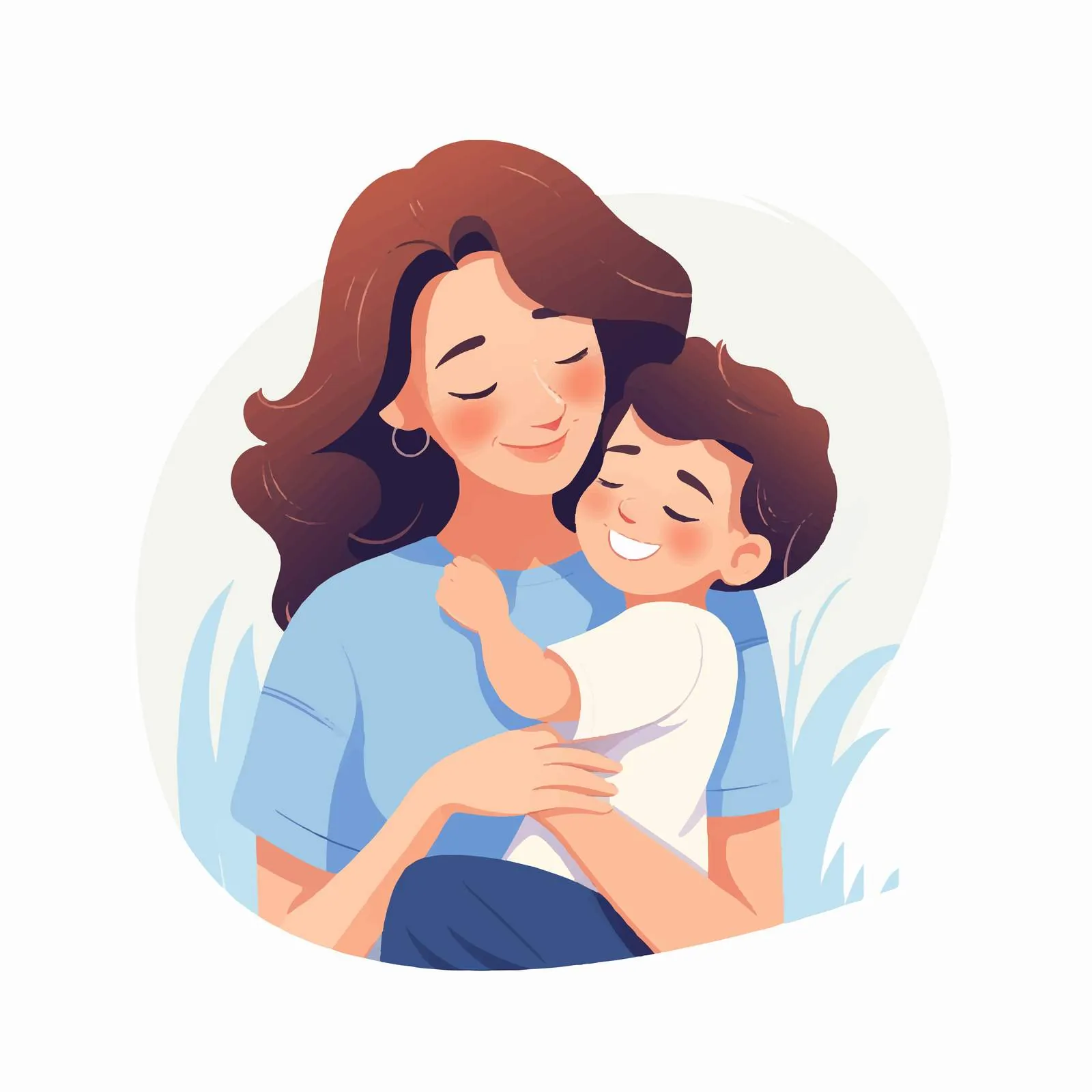 Loving Mother Patting Her Son — free download from Dotvec