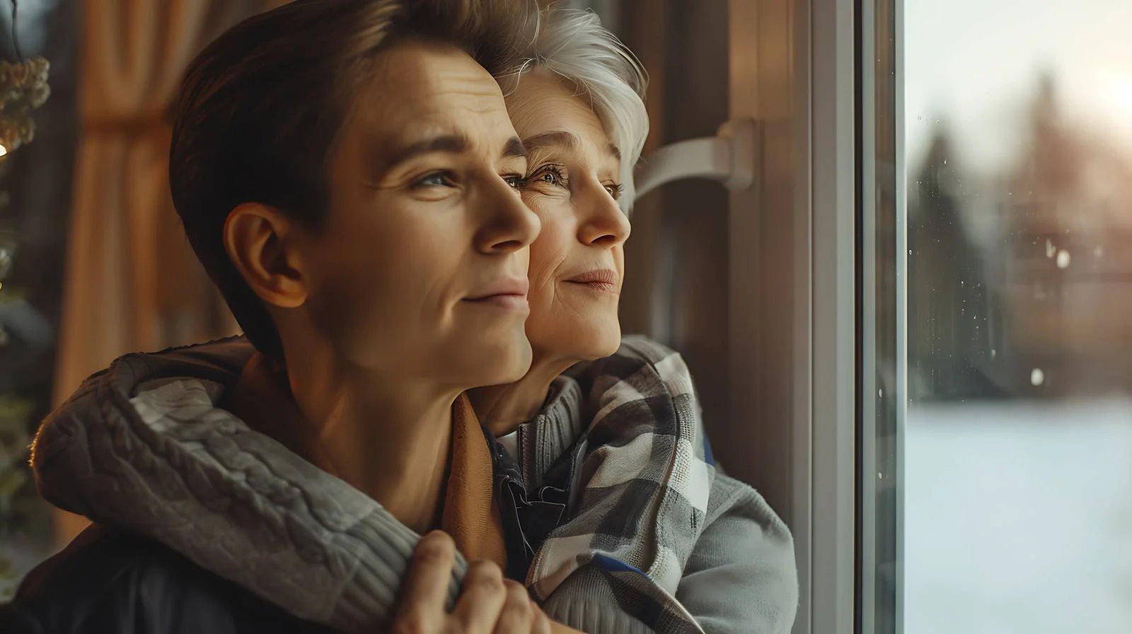 Embracing Son and Mother at Home — free download from Dotvec