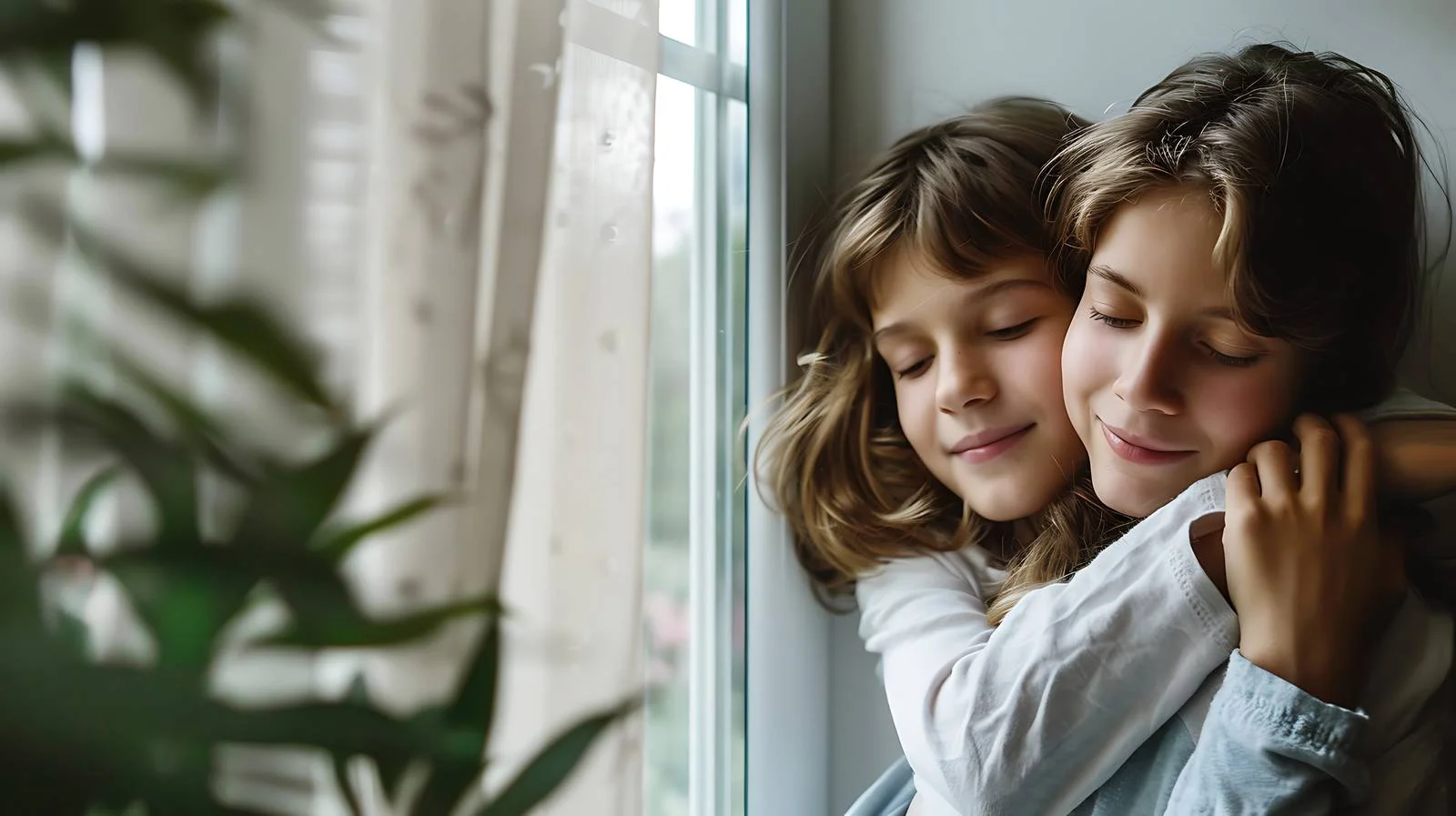 Son Embracing Mother at Home — free download from Dotvec