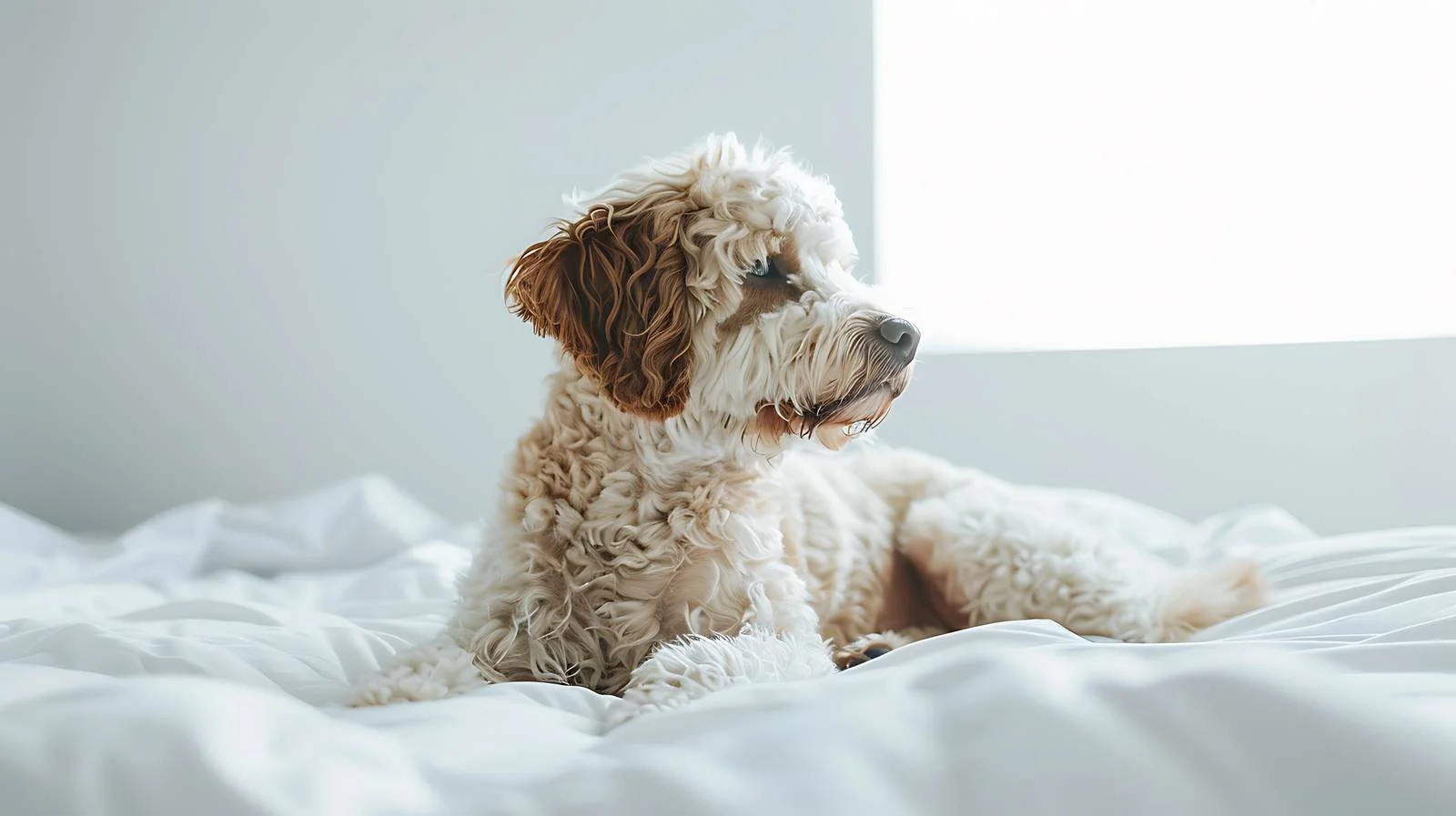 Pet Portrait Bed White Wall — free download from Dotvec