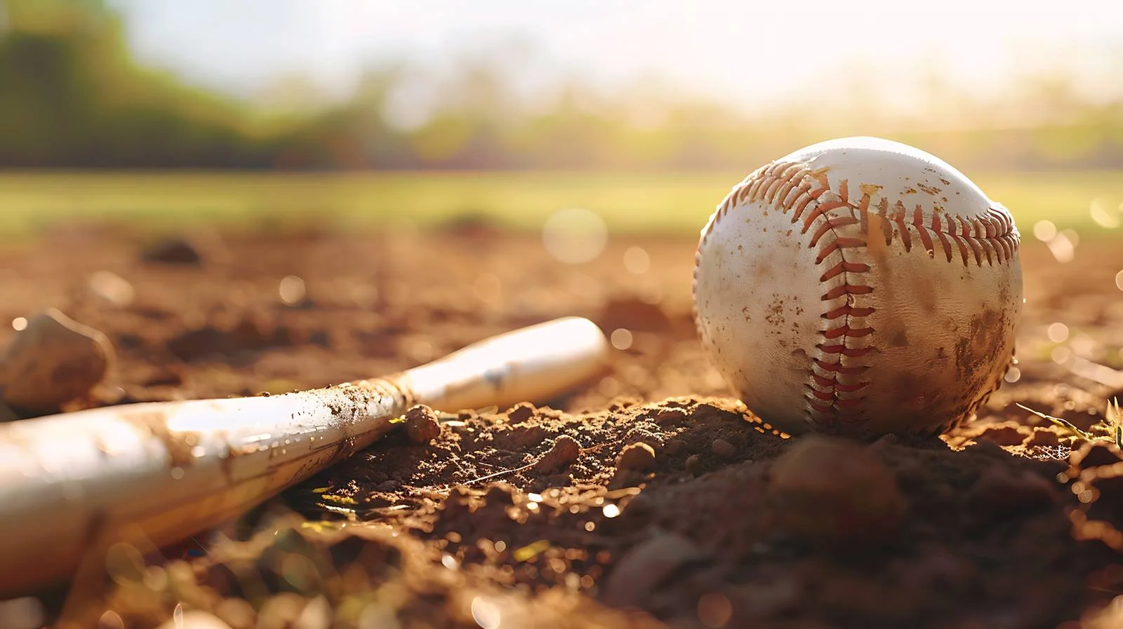 Baseball bats on infield dirt background — free download from Dotvec