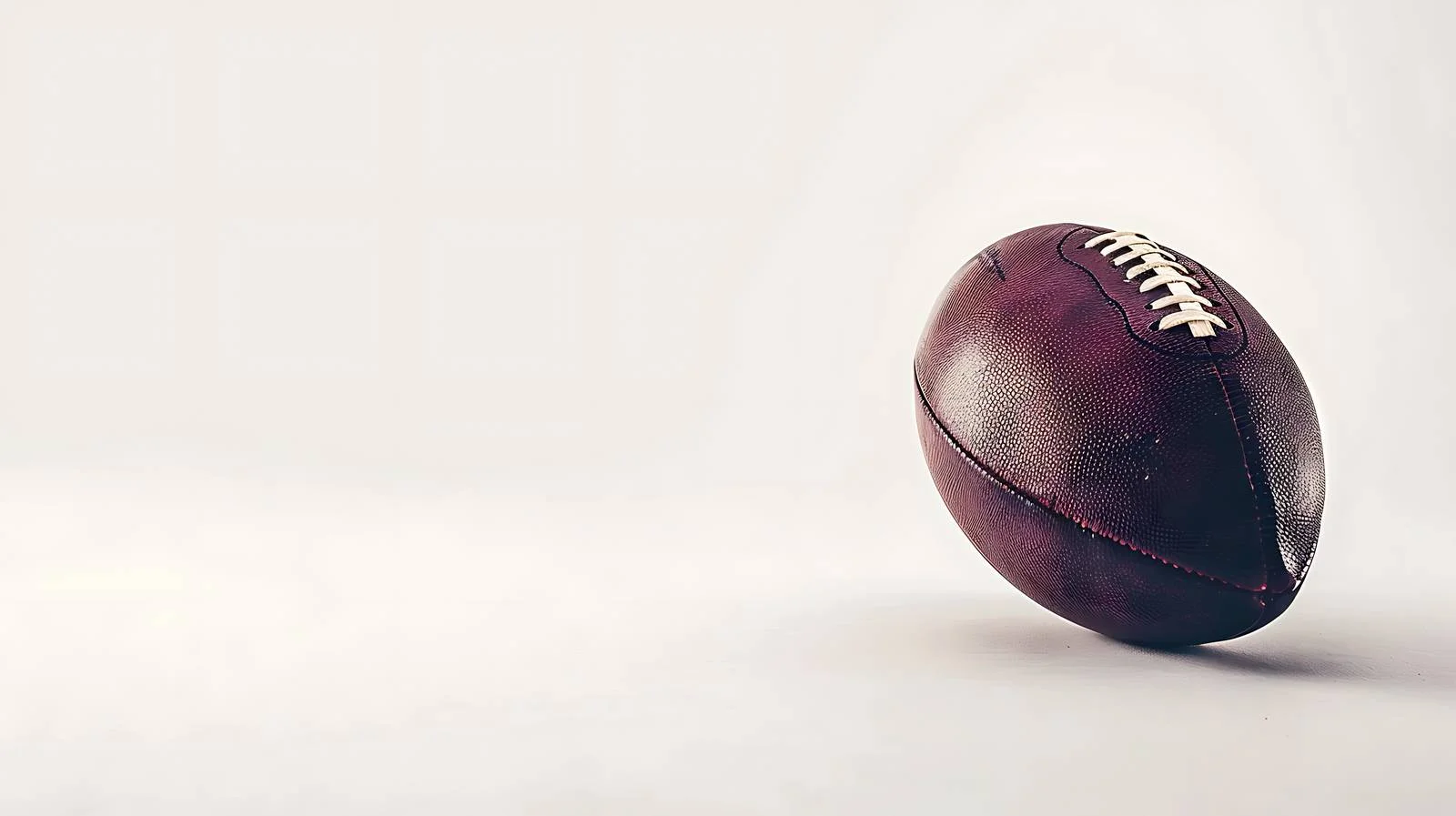Football on Yard Line with Dramatic Sky – free low angle image from Dotvec