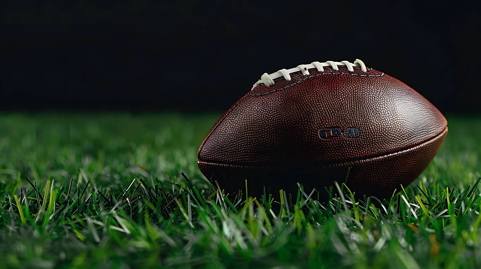Football resting on lush grass field — free download from Dotvec