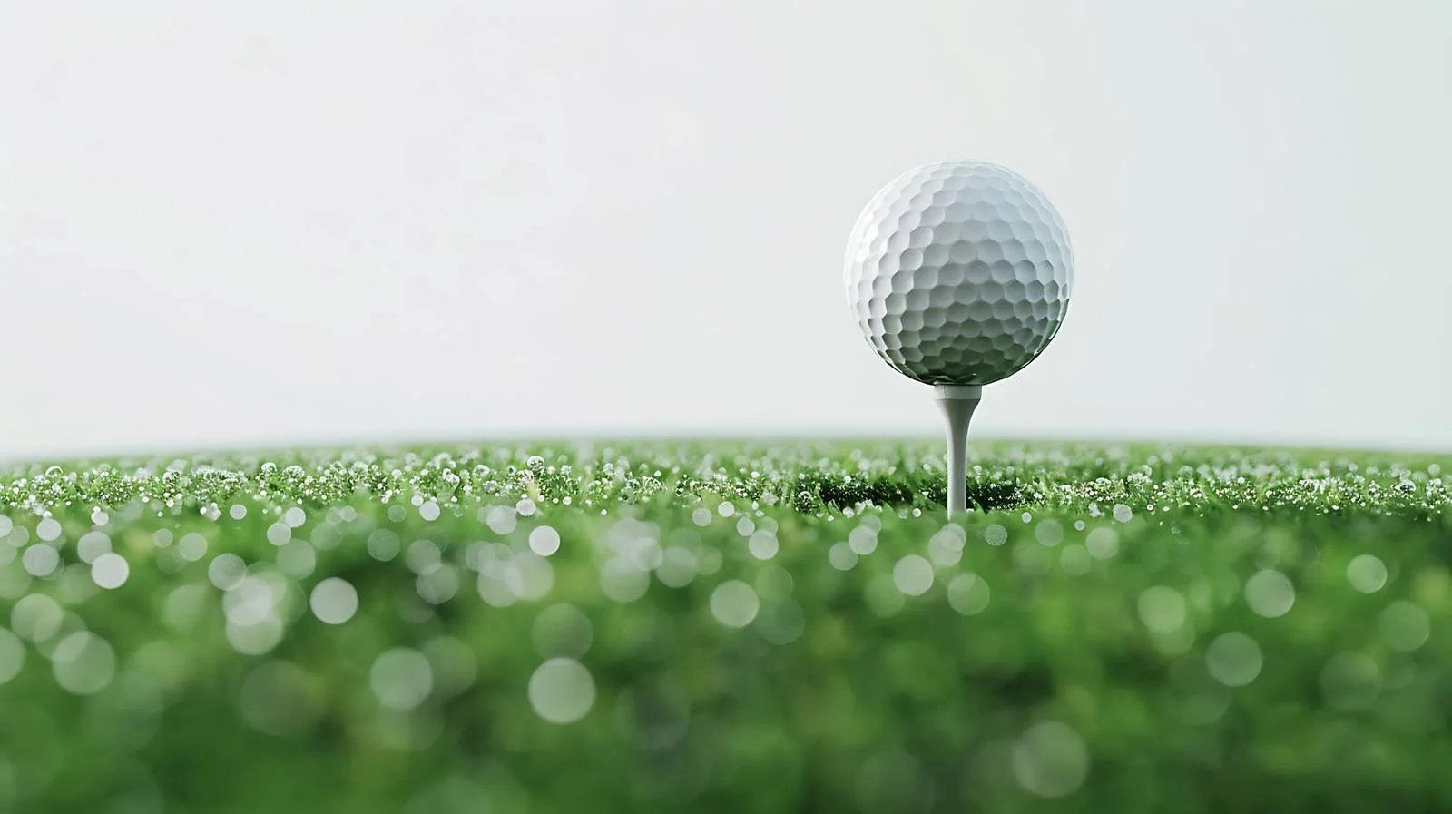 Elevated Perspective of Golf Ball on Tee — free download from Dotvec