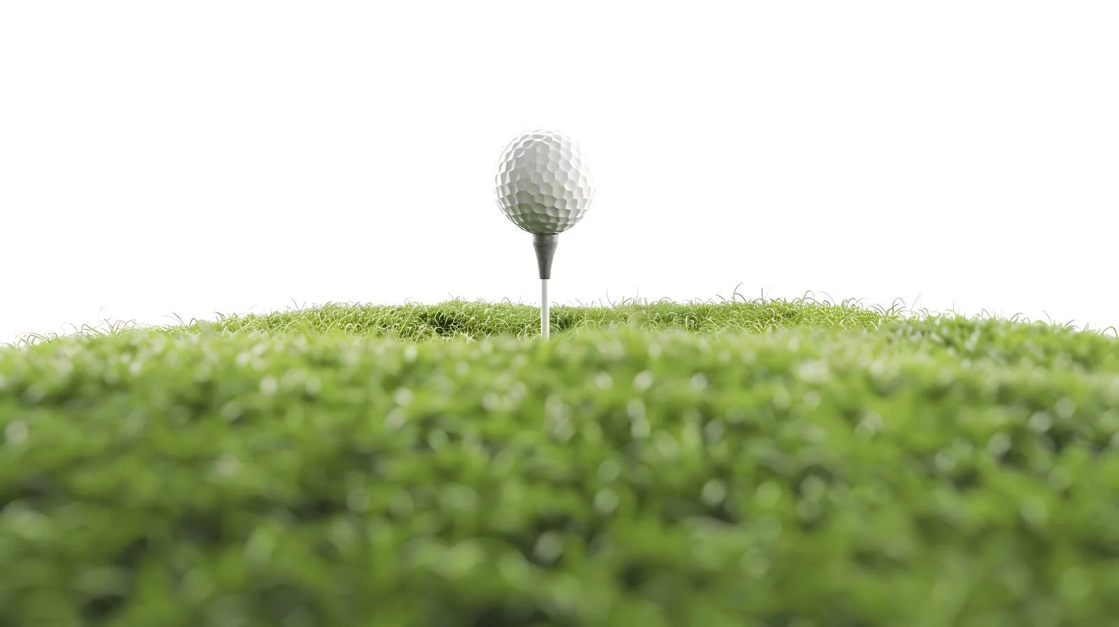 Elegant Golf Ball on Tee Against Sky – free low angle image from Dotvec
