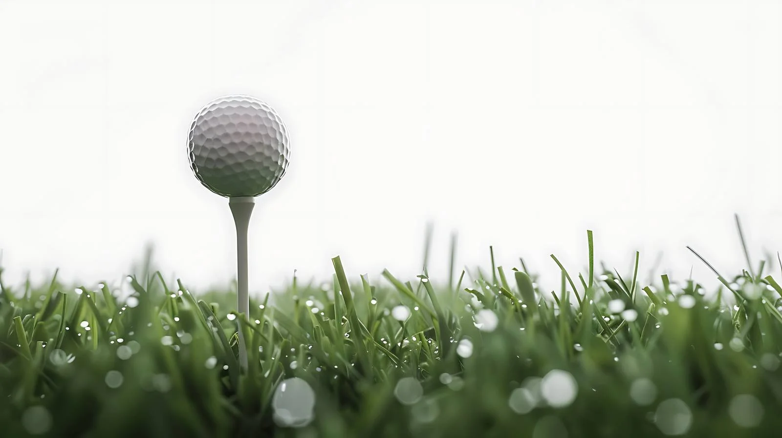 Striking Golf Ball on Tee Close-Up — free download from Dotvec