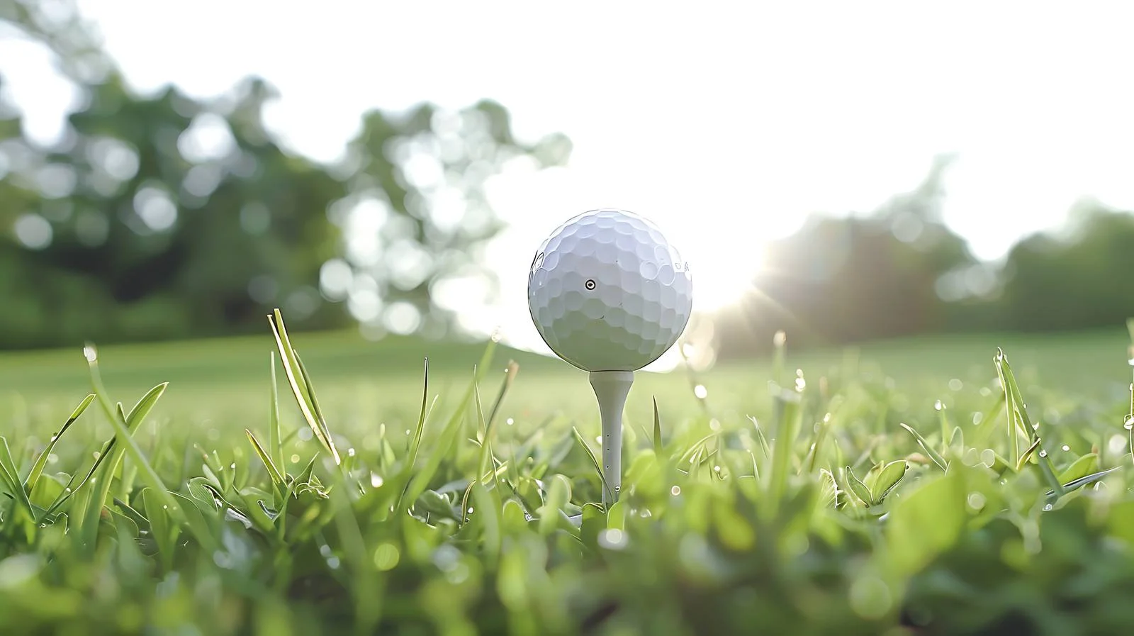 Elevated Perspective of Golf Ball on Tee — free download from Dotvec