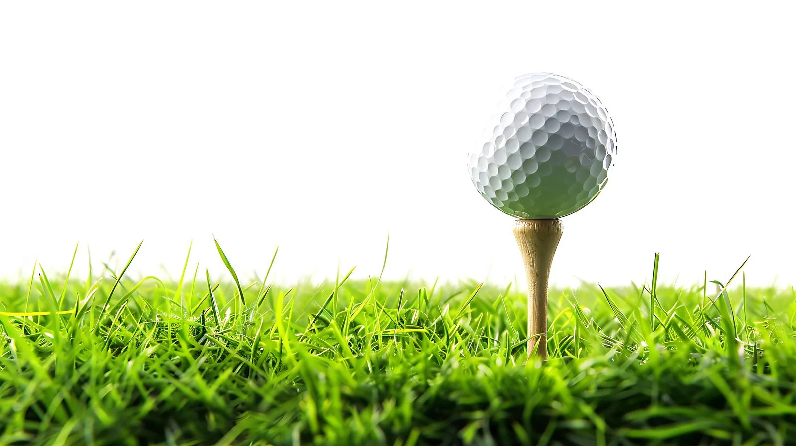 Elegant Golf Ball on Tee Outdoors – free low angle image from Dotvec