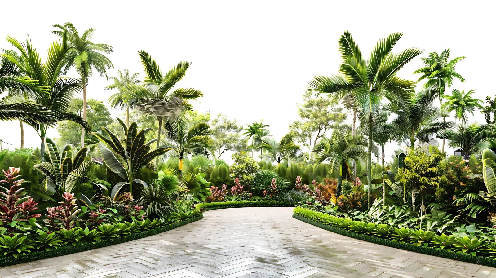 Exquisite Tropical Garden Landscape Design Beauty — free download from Dotvec