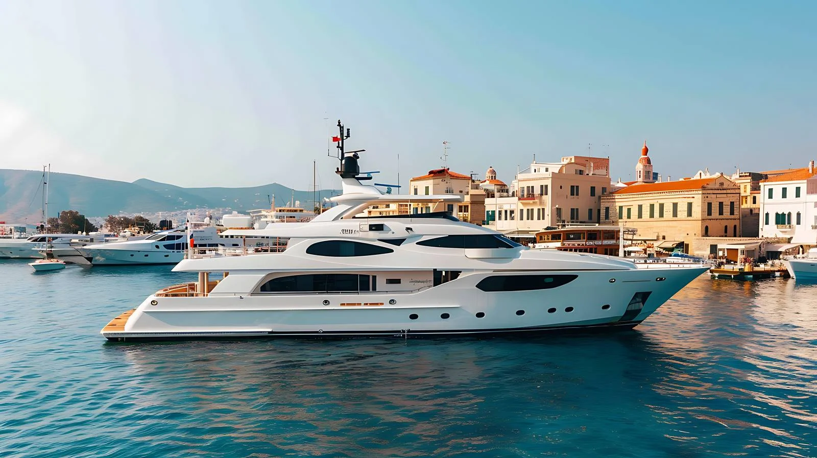 Luxury Yacht in Venetian Harbor — free download from Dotvec
