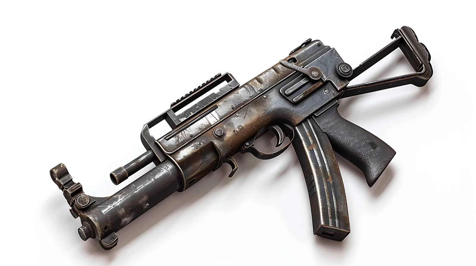 M3 Submachine Gun Grease Gun Isolated — free download from Dotvec