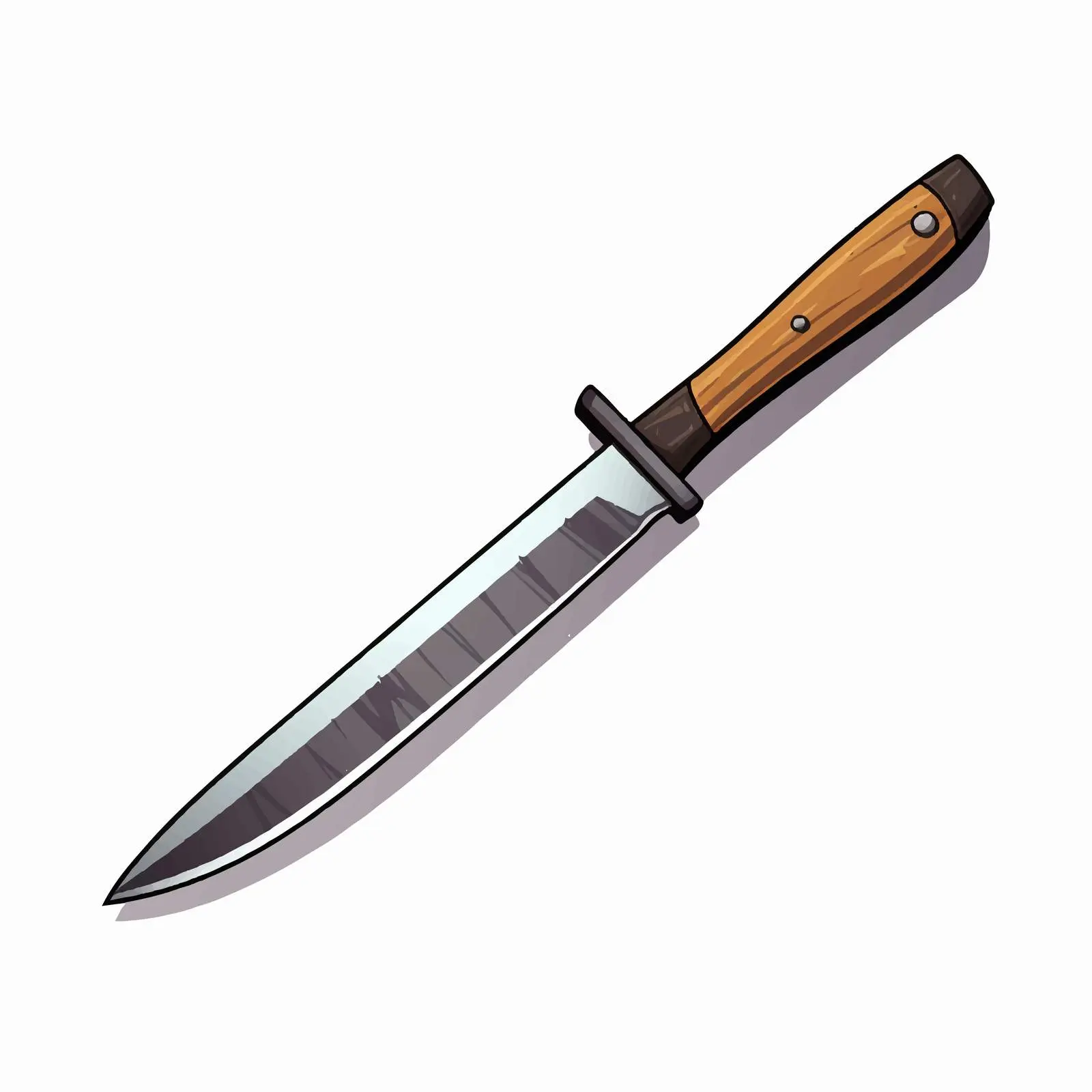Machete Line Vector Illustration on White Background — free download from Dotvec