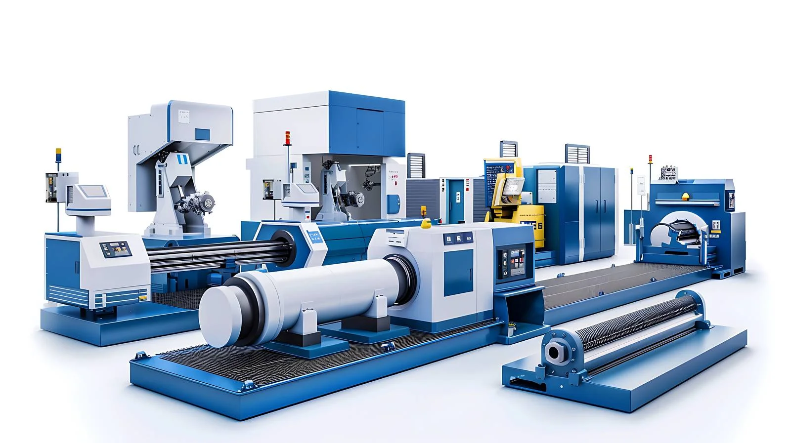 Factory machines on shop floor — free download from Dotvec