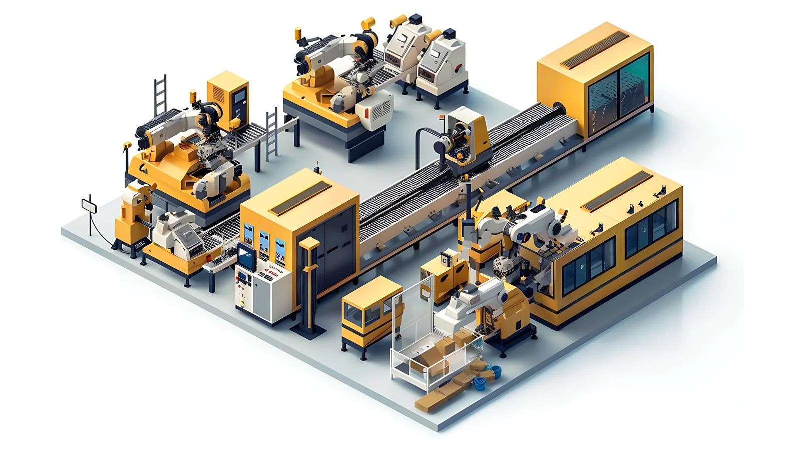 Factory Machines Layout View — free download from Dotvec