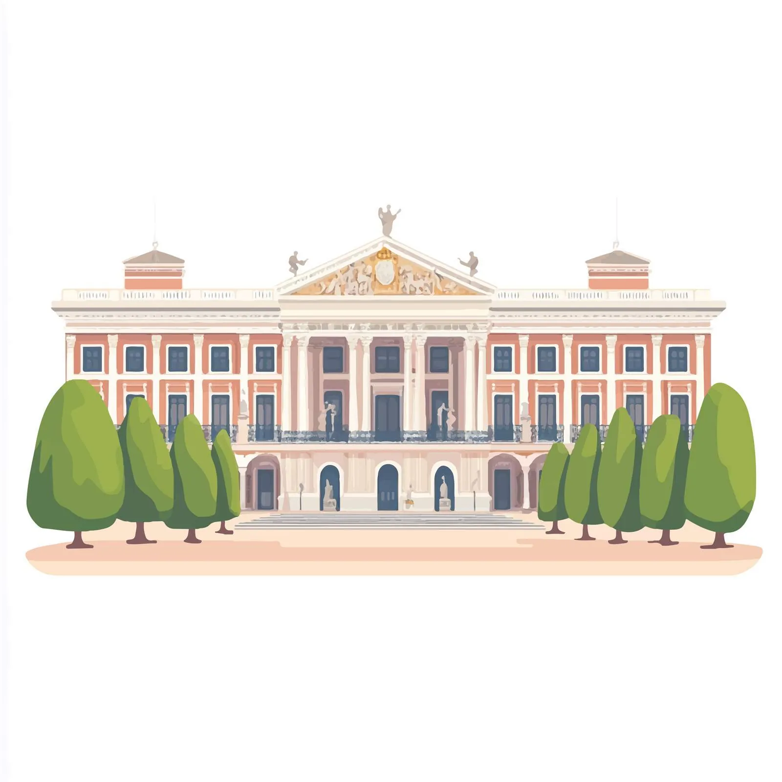 National Prado Museum Building in Madrid — free download from Dotvec