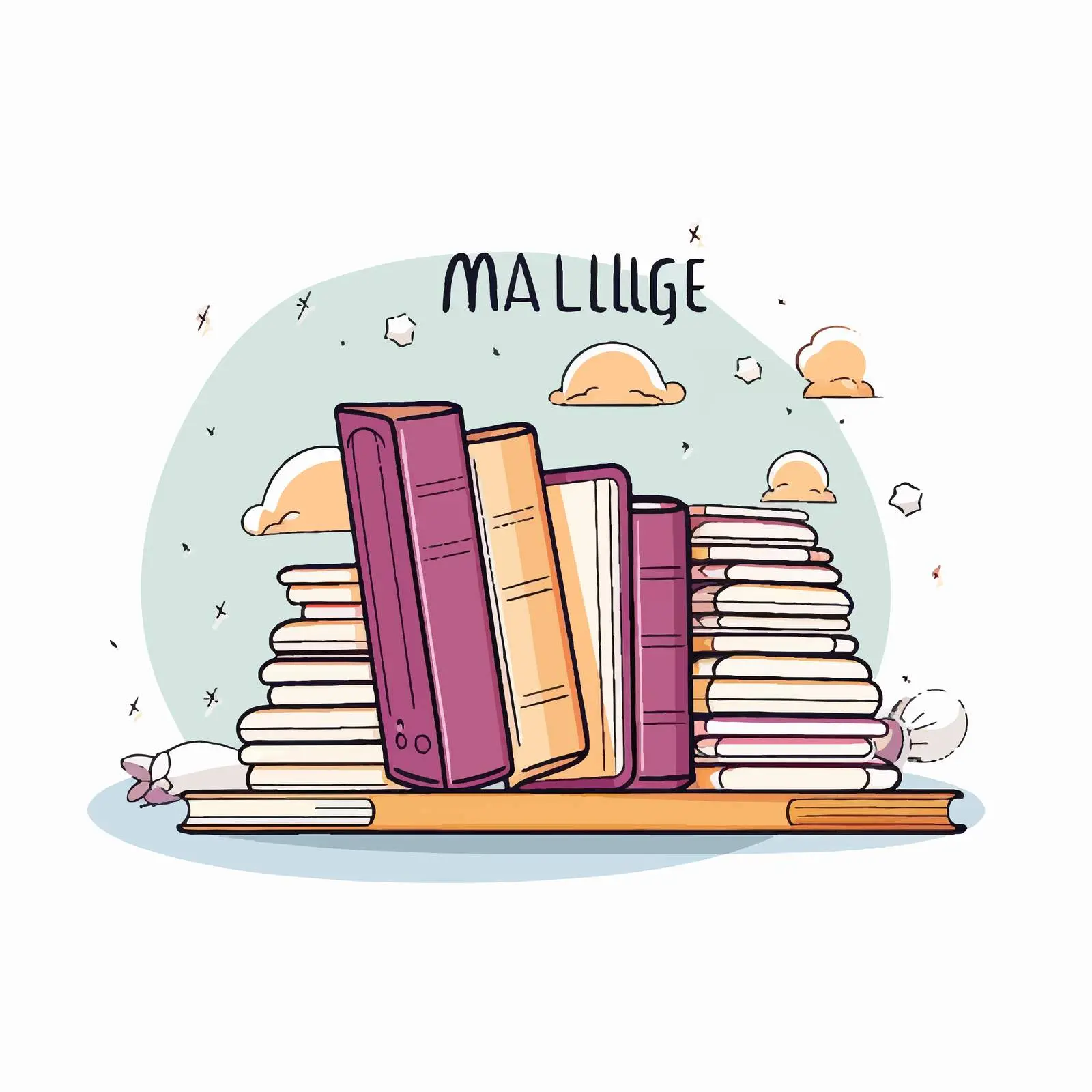 Cartoon Magazine Line Vector Illustration Design — free download from Dotvec