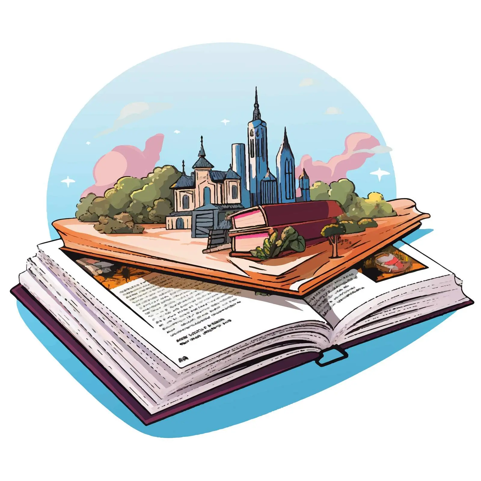 Colorful Cartoon Magazine Vector Illustration — free download from Dotvec