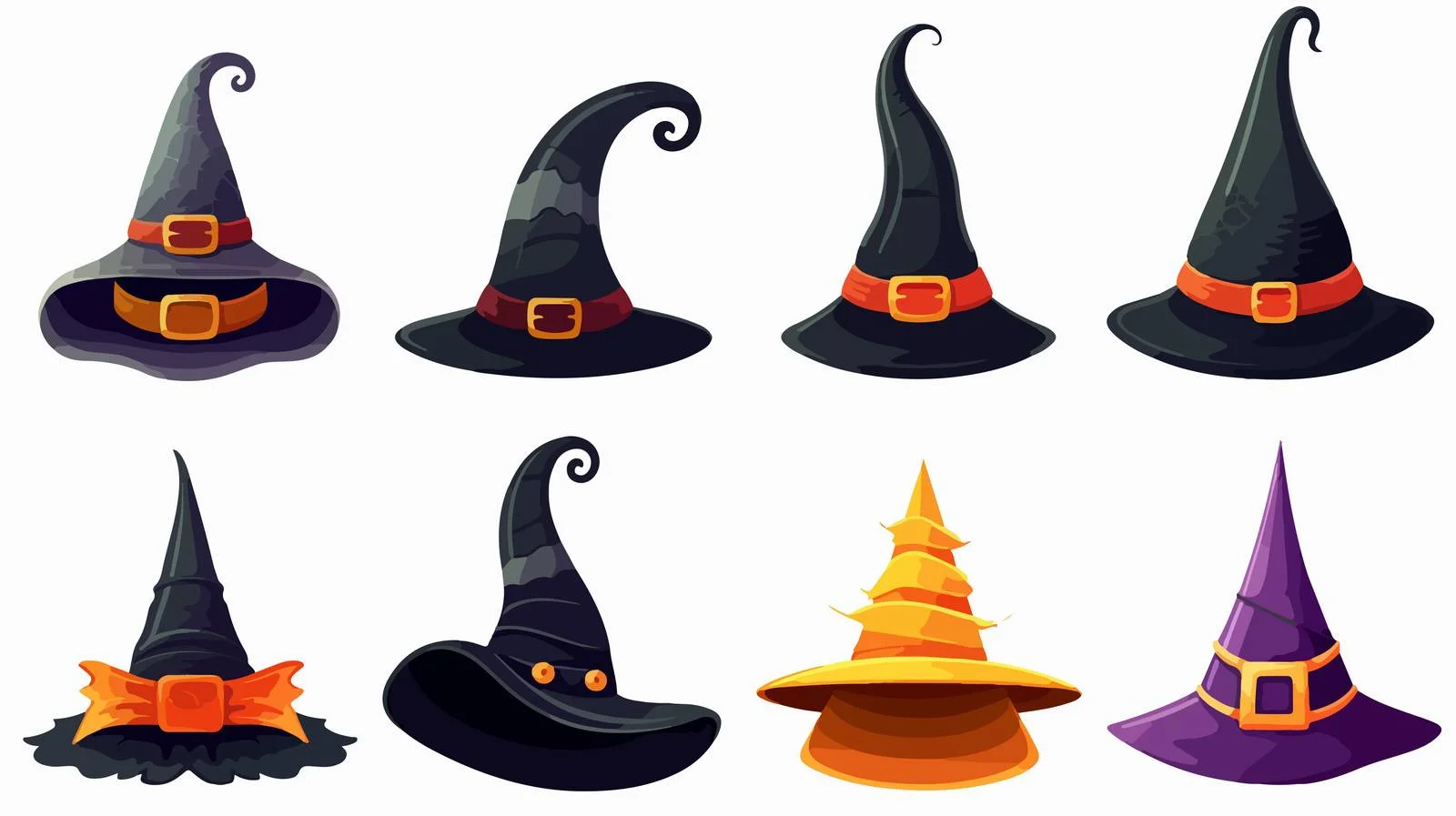 Enchanting Halloween Hat Trio — free download from Dotvec