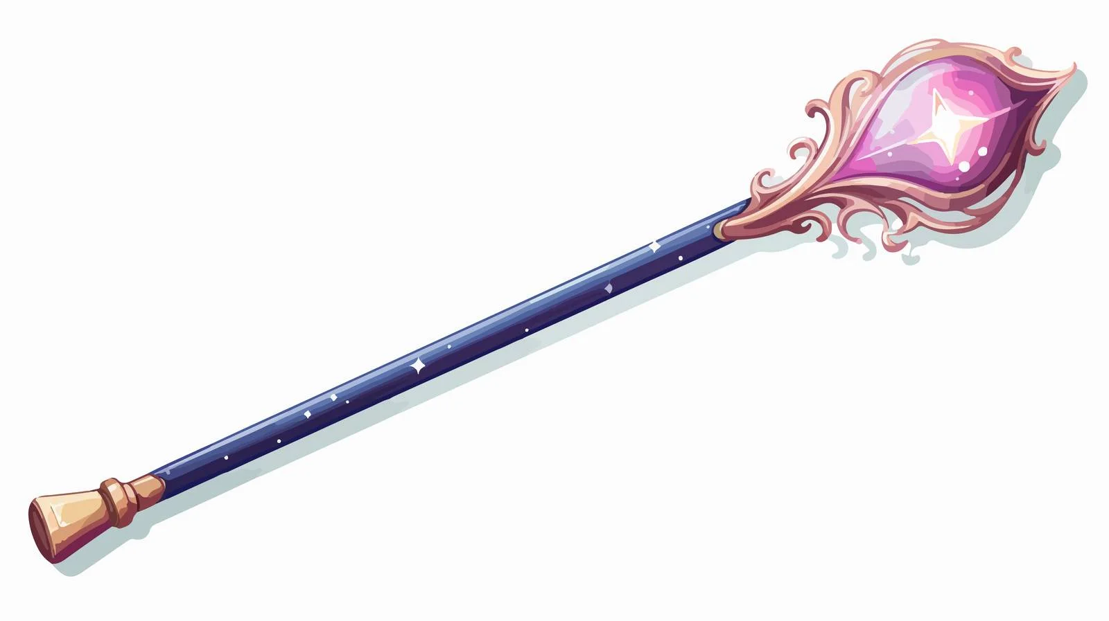 Quality Cartoon Magic Wand Illustration — free download from Dotvec