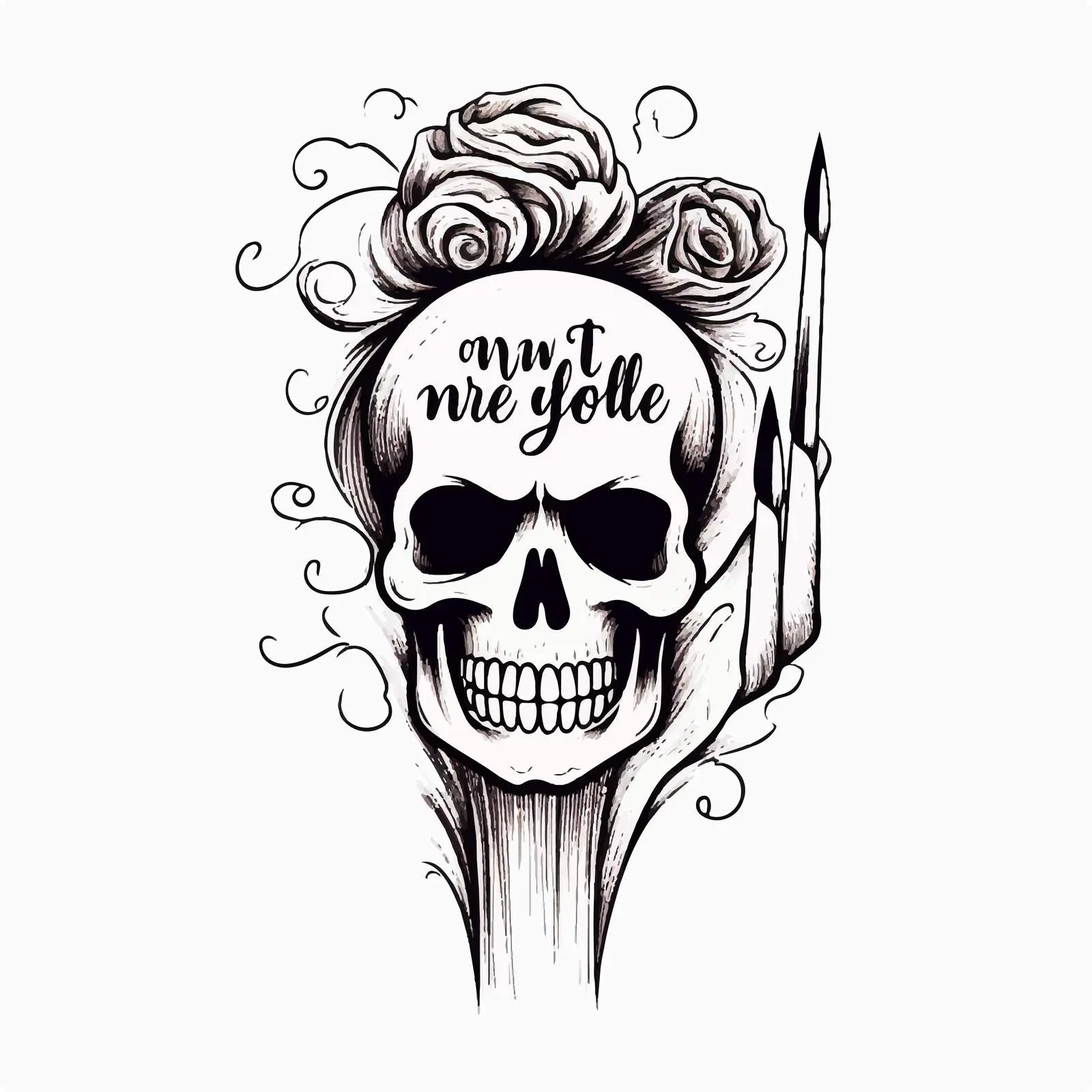 Elegant Hand Holding Magical Long Nails — free download from Dotvec