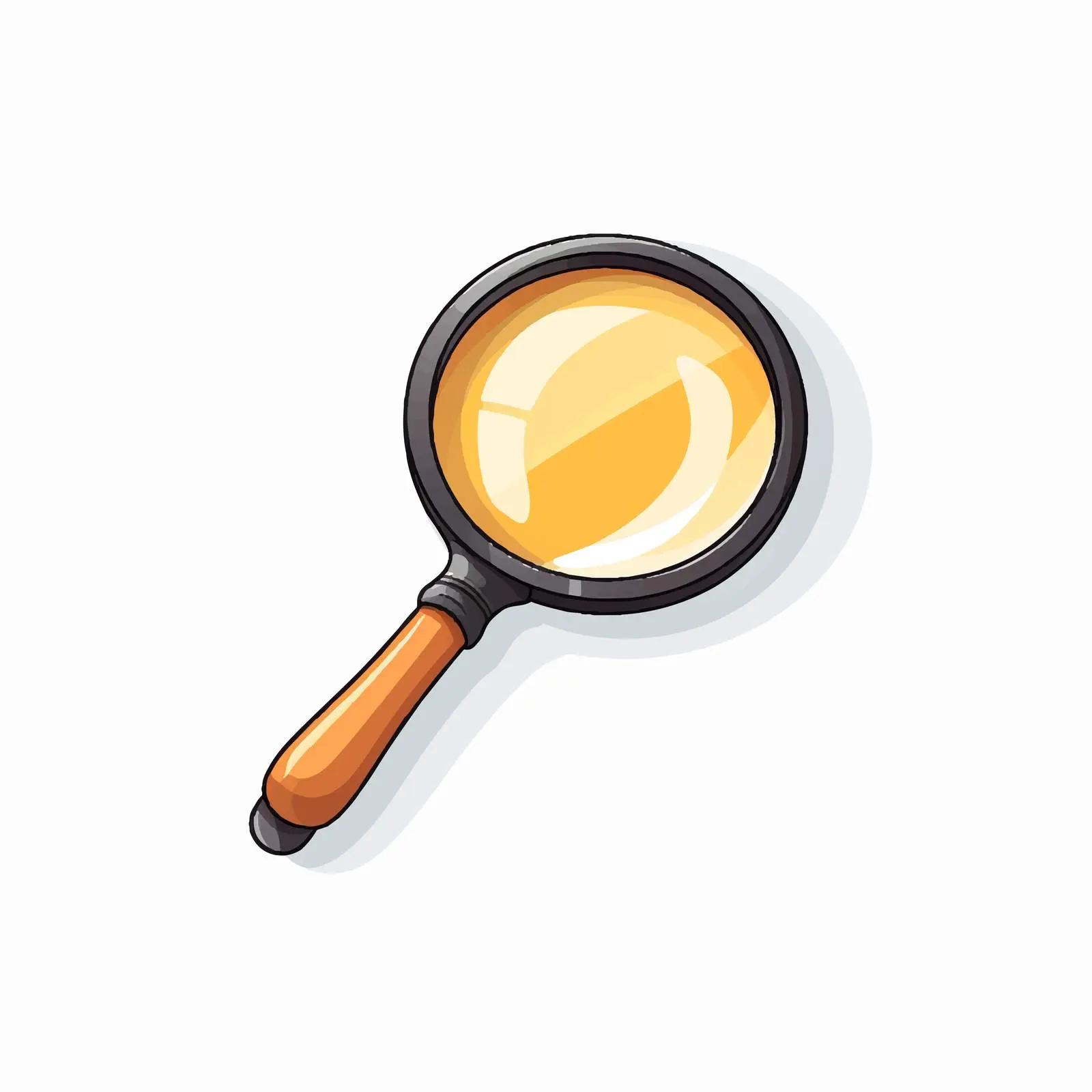 Cartoon Magnifier Vector Illustration — free download from Dotvec